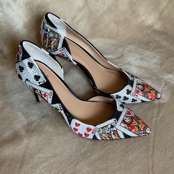 INC International Concepts Shoes - INC International Concepts Kenjay d’Orasy Pumps with playing card embellishment